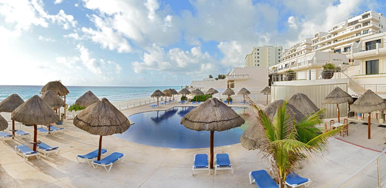 Апартаменти Cozy Ocean Front Penthouse At Marlin Beach Канкун Екстер'єр фото