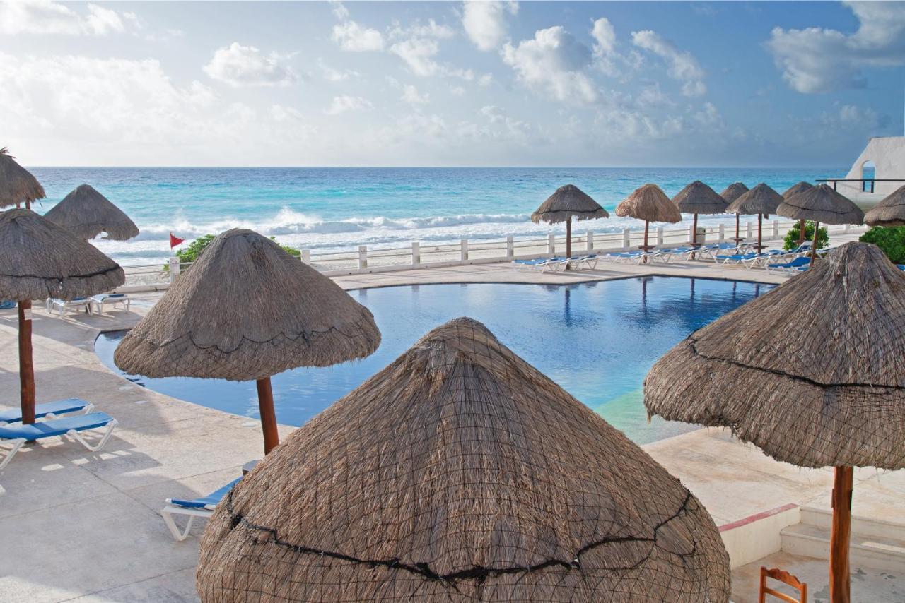 Апартаменти Cozy Ocean Front Penthouse At Marlin Beach Канкун Екстер'єр фото